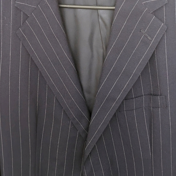 Vintage Ralph Lauren Pinned Strip 100% Wool Sport Suit Jacket Blazer  43/ 37 Reg - Picture 4 of 13